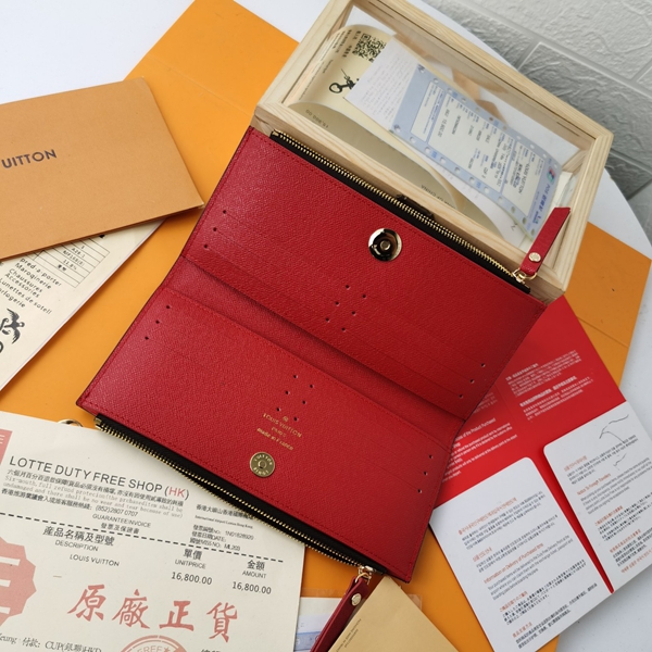 LVコピーウォレット素材ディテール